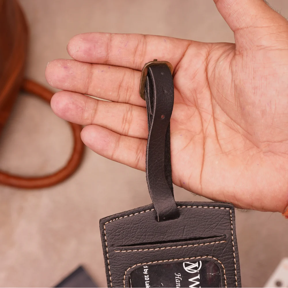 Personalised Luggage Tag with Name & Charm - Image 10