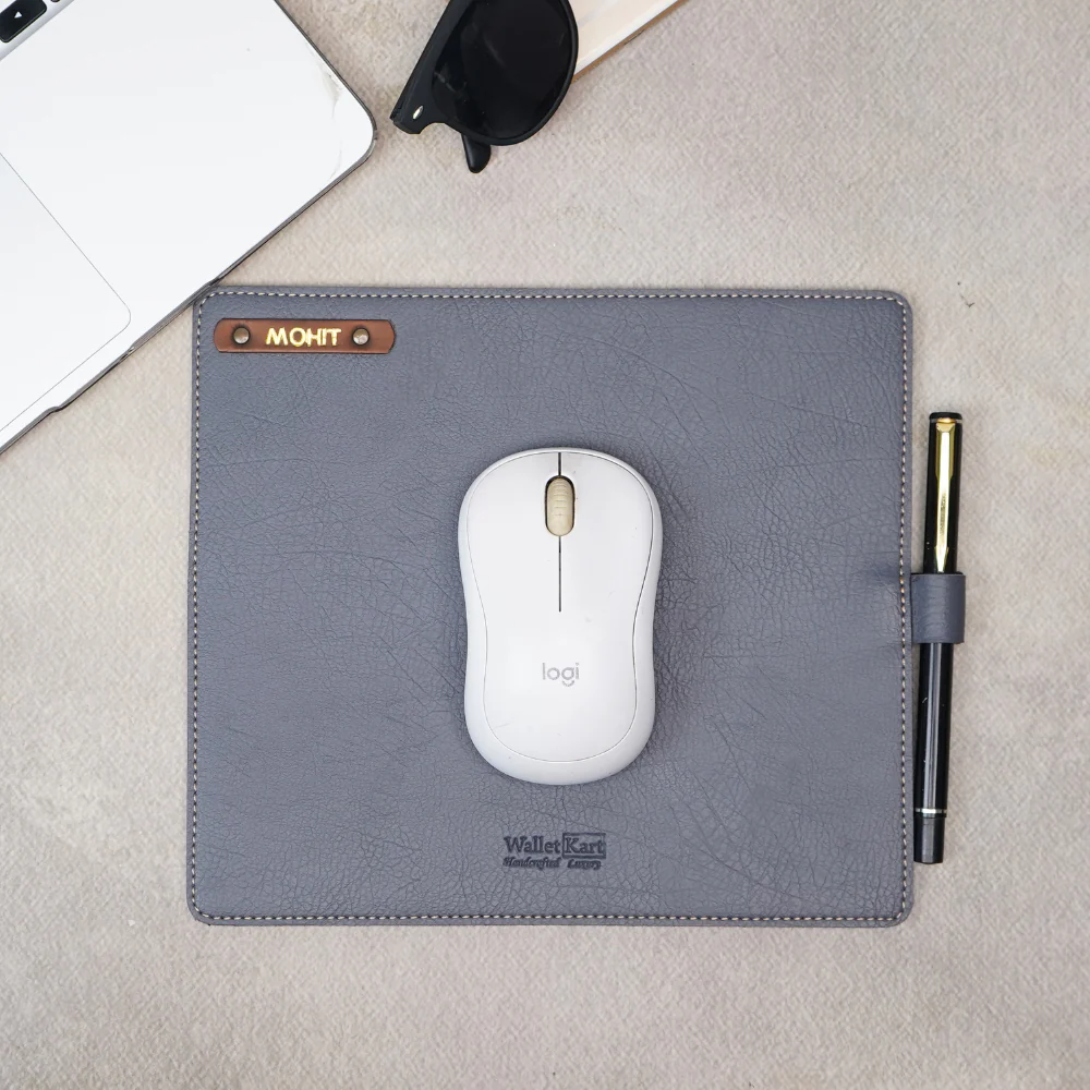 Classic Customized Leather Mouse Pad | Premium Desk Essentials - Image 5