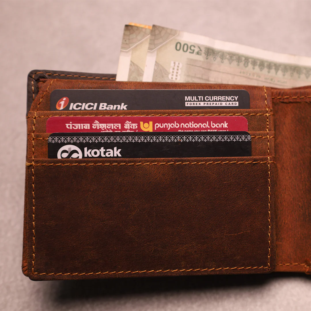 Custom Engraved Handcrafted Genuine Leather Men’s Wallet | Elegant Gift Choice for Boyfriend Friend Husband Father & Son (STYLE ID #24) - Image 4