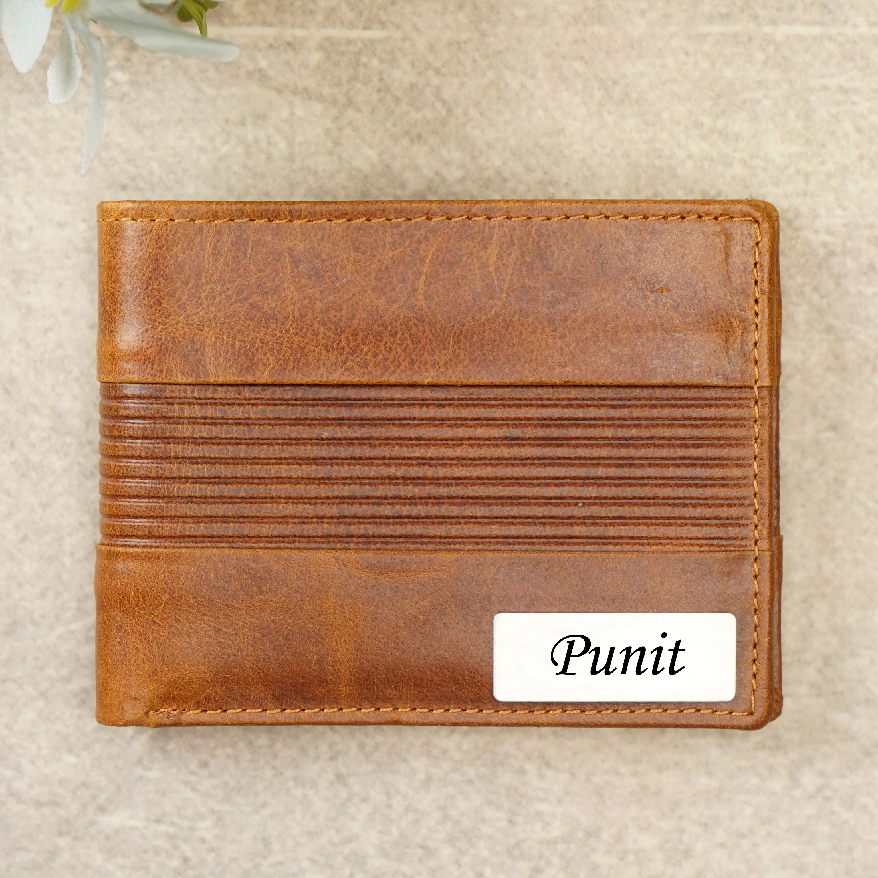 Personalised Name Engraved RFID Protected Genuine Leather Men’s Wallet 4 in 1 Gift Combo for Husband Boyfriend ON Birthday & Anniversary (STYLE ID #15) - Image 2