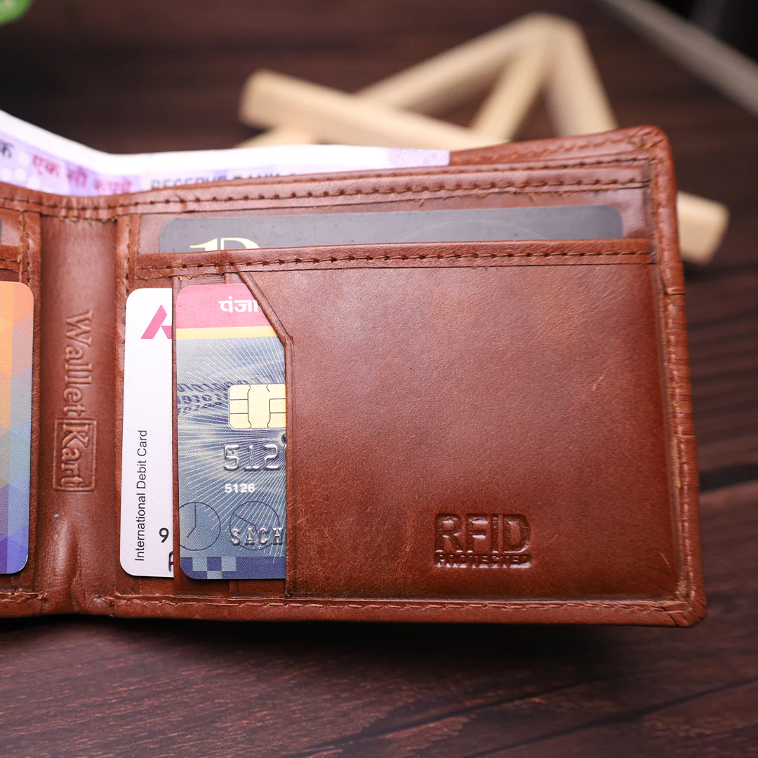 Genuine Leather Men’s Wallet – Personalized Gift for Him STYLE ID #15) - Image 4