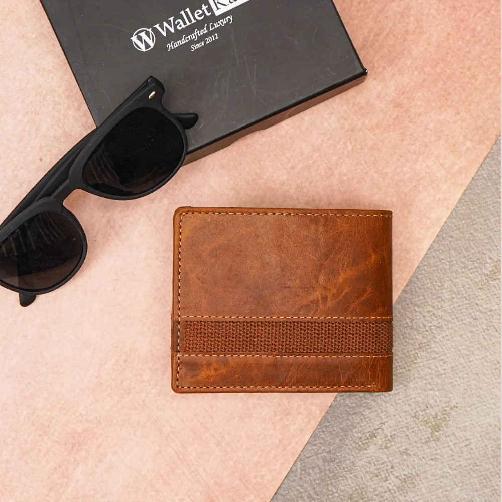 Customised Genuine Leather Men’s RFID Protected Wallet (STYLE ID #32) - Image 4