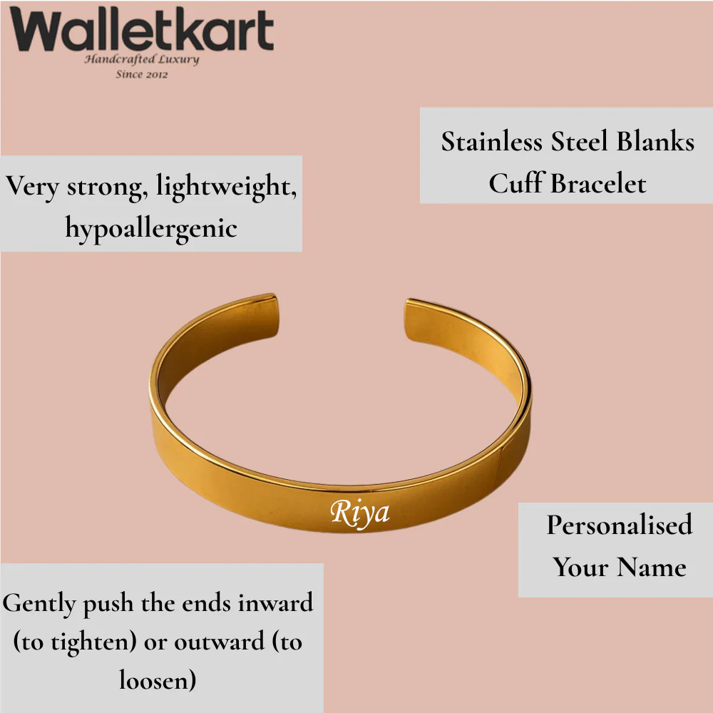 Customized Name Bracelet For Man & Women (Golden Colour) - Image 3
