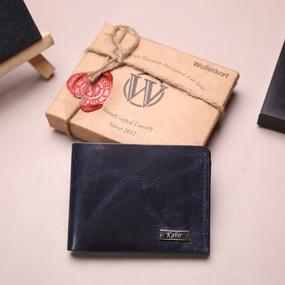 Customized Handcrafted Genuine Leather Men's Wallet, Gift for Boyfriend | Husband ( STYLE ID #23) - Image 5
