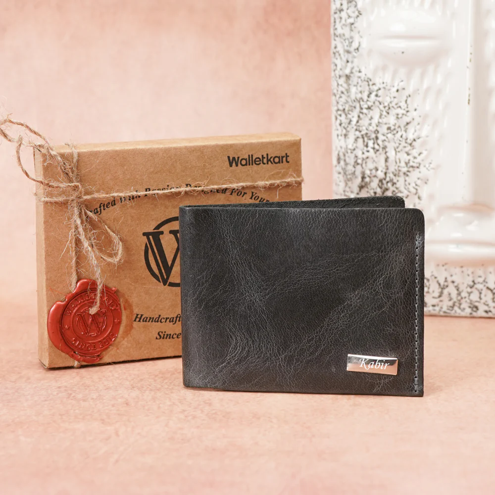 Customized Handcrafted Genuine Leather Men's Wallet, Gift for Boyfriend | Husband ( STYLE ID #23) - Image 6