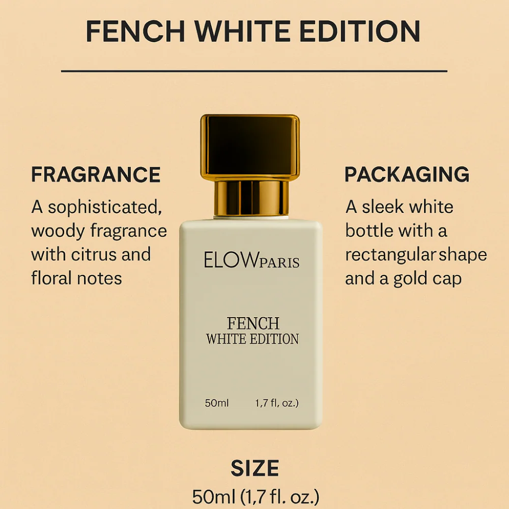 ELOW PARIS FENCH WHITE EDITION | Long Lasting Perfume for Man | E50ml - Image 4