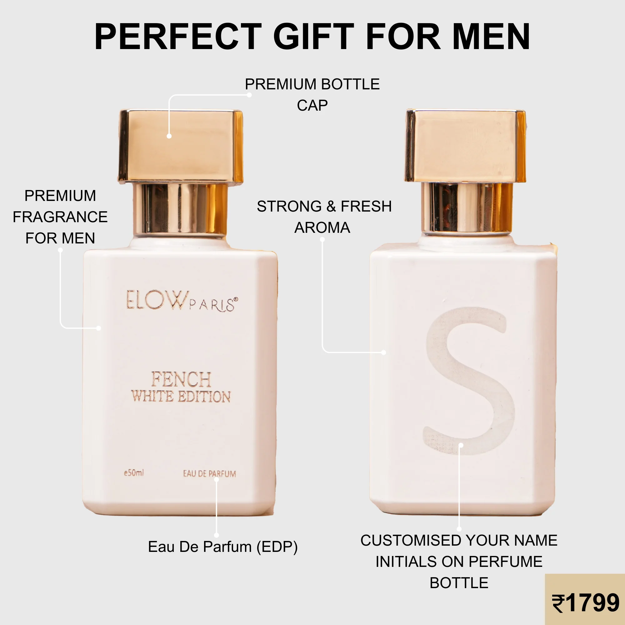 ELOW PARIS FENCH WHITE EDITION | Long Lasting Perfume for Man | E50ml - Image 7