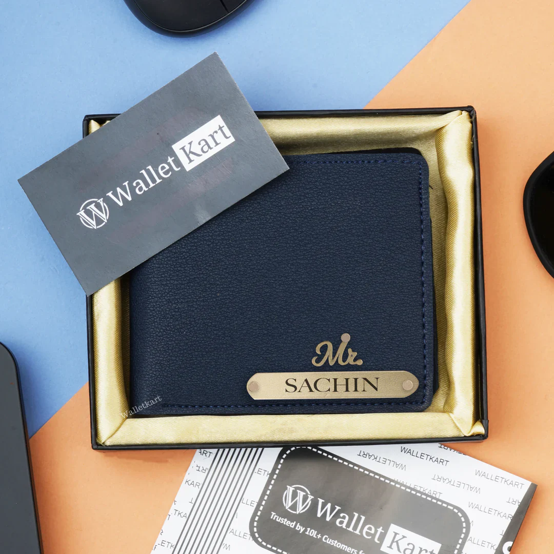 Personalized Men's Wallet with Name & Charm - Image 14