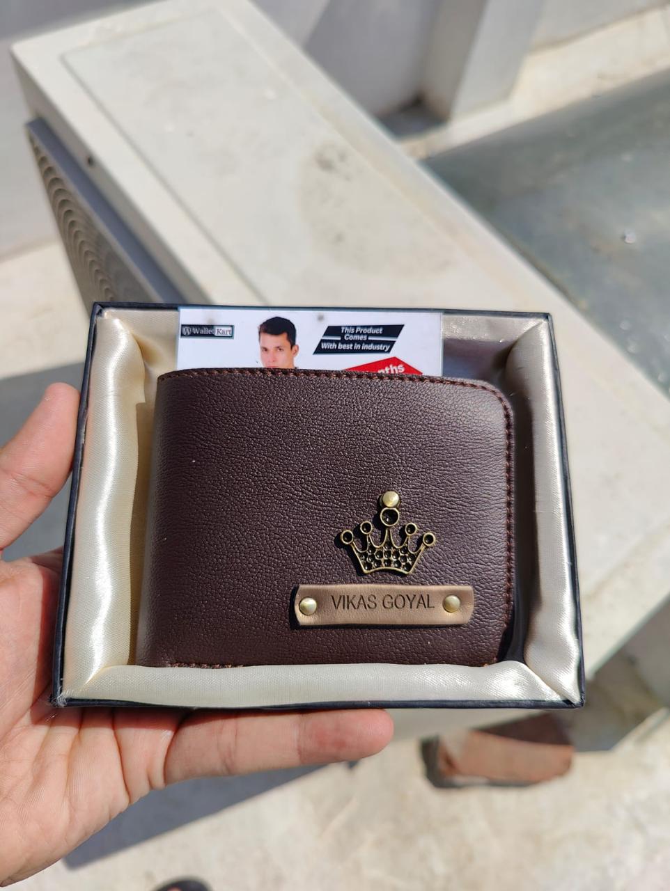 Personalized Men's Wallet with Name & Charm - Image 20