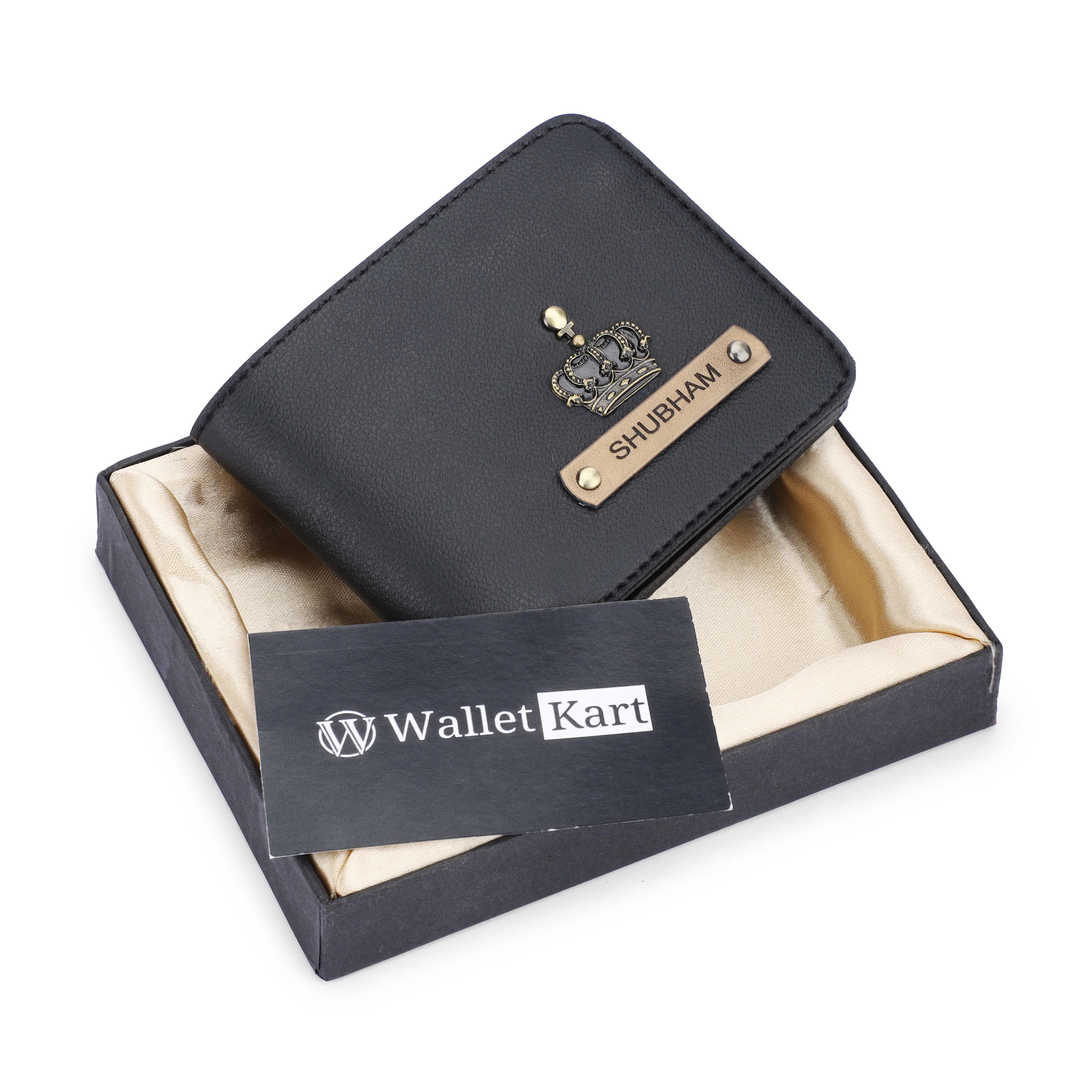 Personalized Men's Wallet with Name & Charm - Image 6