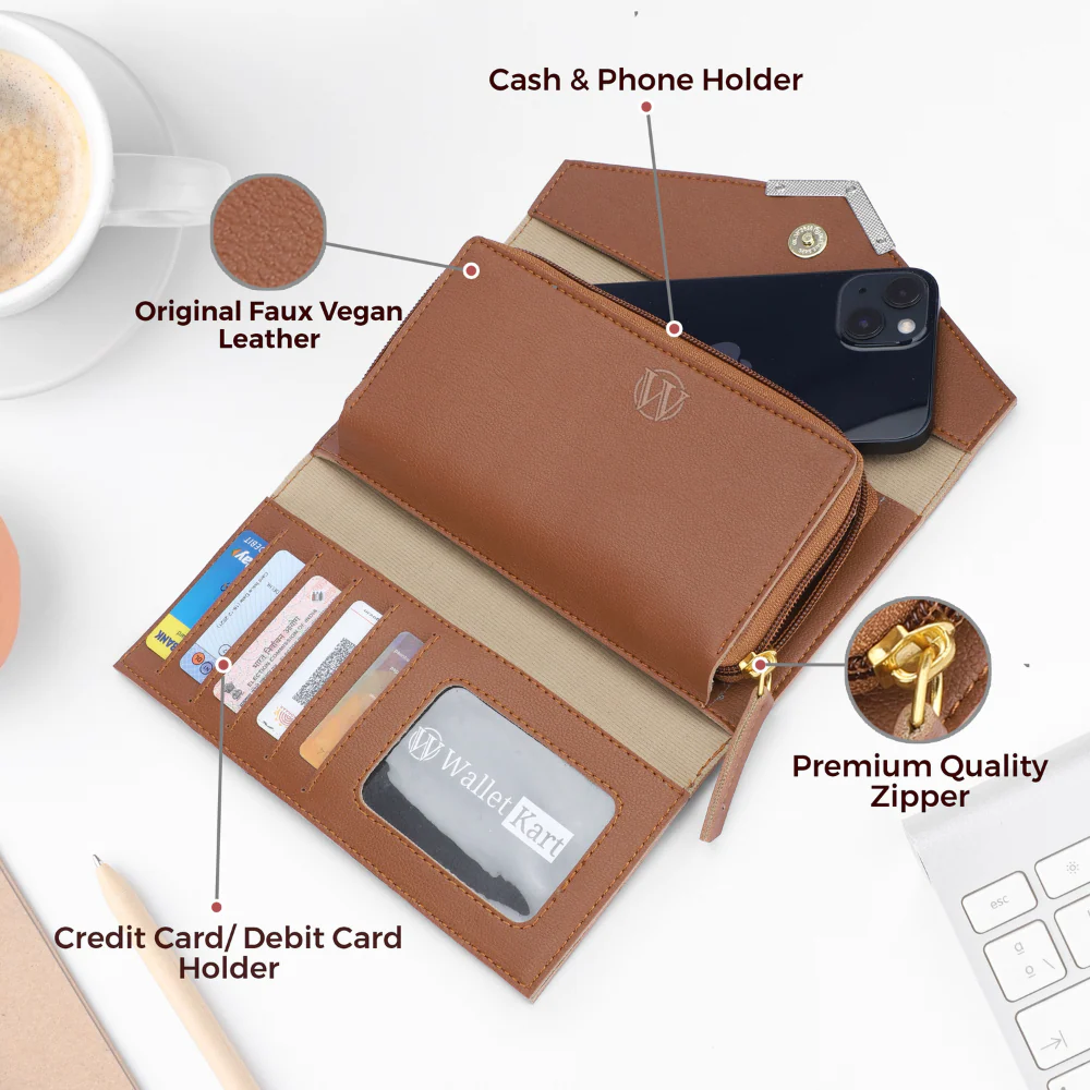 Personalised Leather Name Women's Clutch, Keychain, Passport Cover & Eyewear Case - Image 7