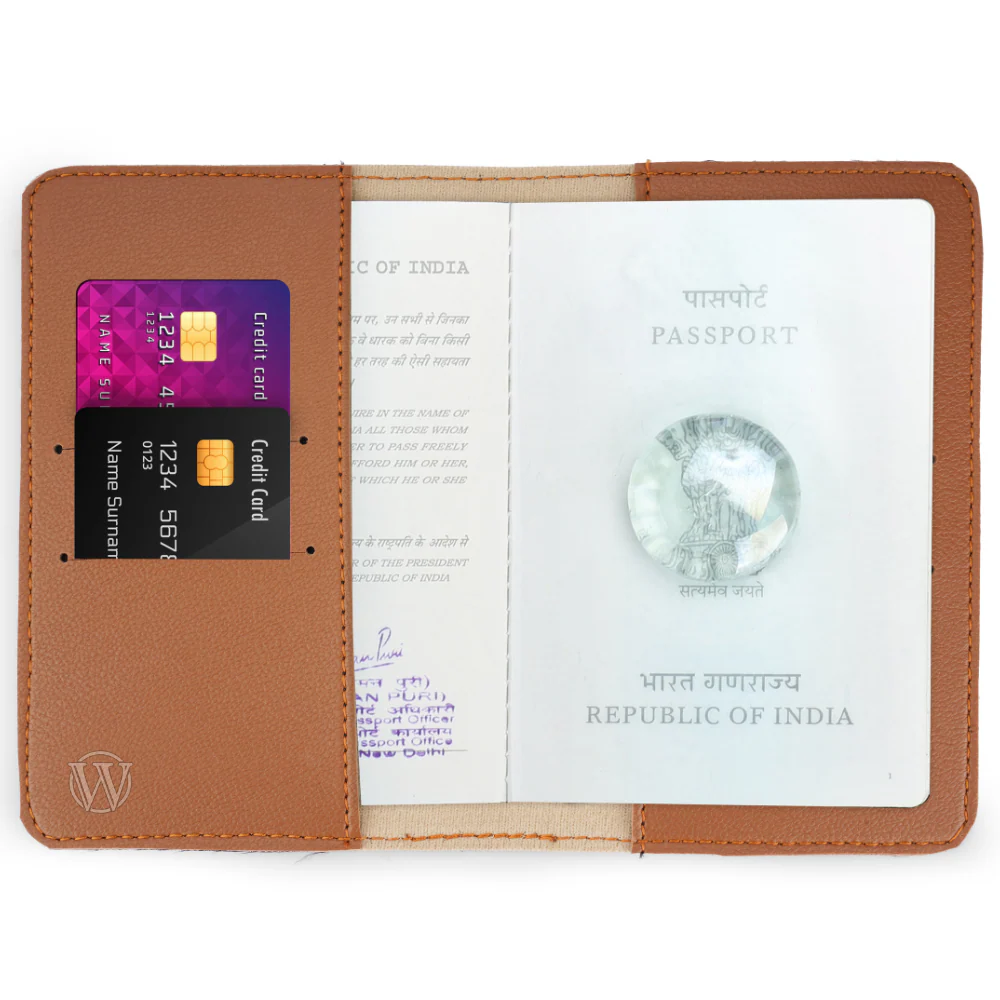 Personalized Men's Wallet, Keychain, Eyewear Case & Passport Cover with Name. & Charm Gift Combo - Image 13