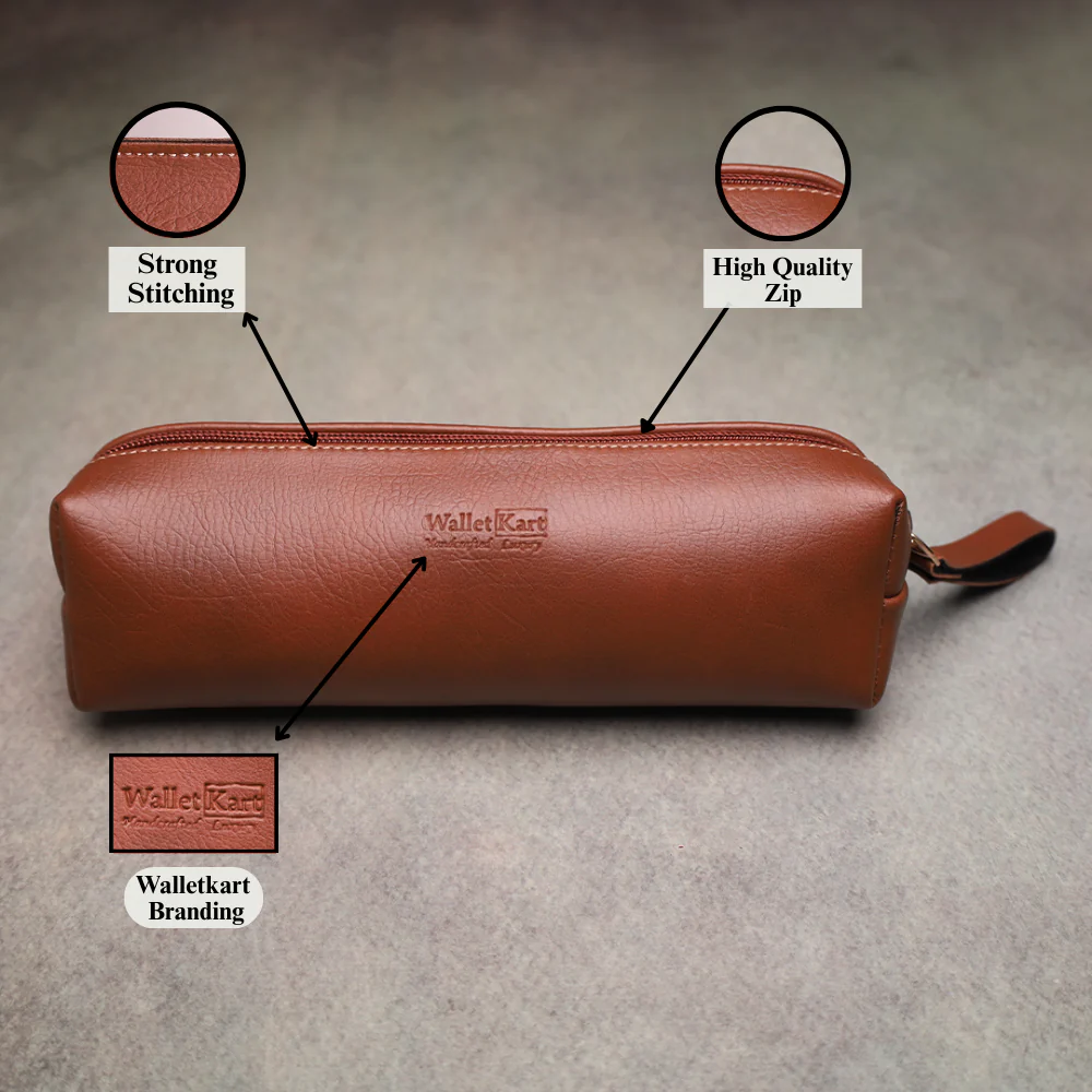 Perfect Gift for corporate & Office – Customized Leather Pouch with Name & Charm - Image 12