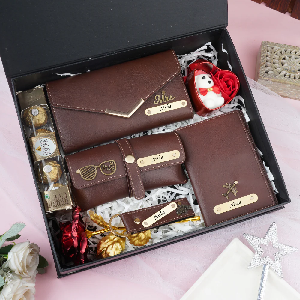 Personalized Women’s 7-in-1 Clutch Combo Gift for Wife or Girlfriend – Perfect for Birthdays & Anniversaries - Image 7