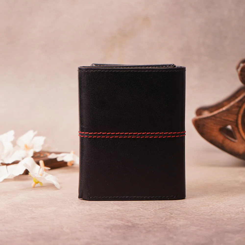 Personalized Genuine Leather Men's Tri Fold Wallet (STYLE ID #11) - Image 8