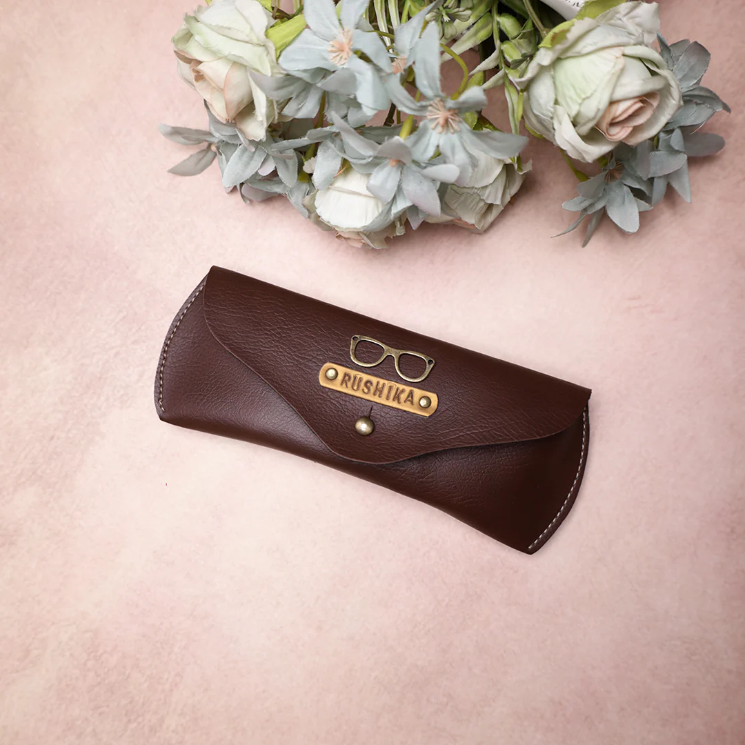 Personalized Leather Name Eyewear Case | Customised Gift for Men/Women - Image 3