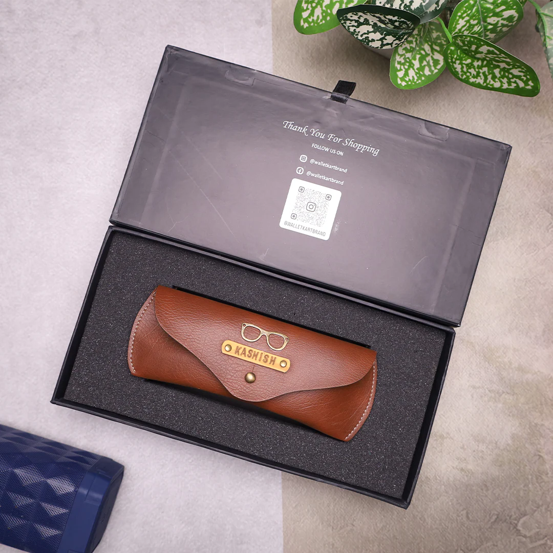 Personalized Leather Name Eyewear Case | Customised Gift for Men/Women - Image 7