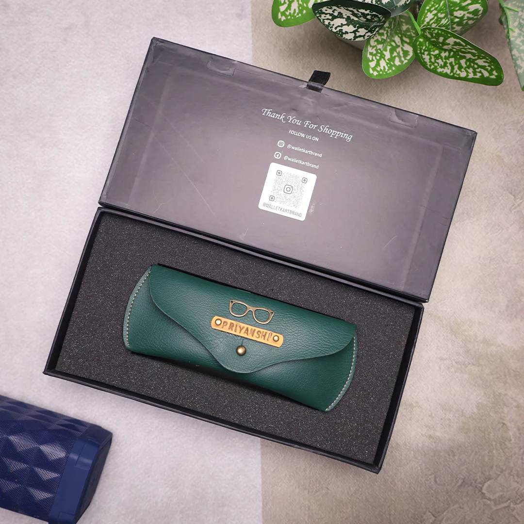 Personalized Leather Name Eyewear Case | Customised Gift for Men/Women - Image 9
