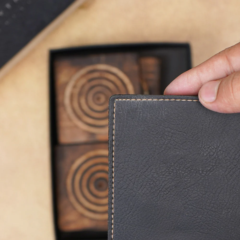 Personalized Leather Name MR. Passport Cover with Charm - Image 9