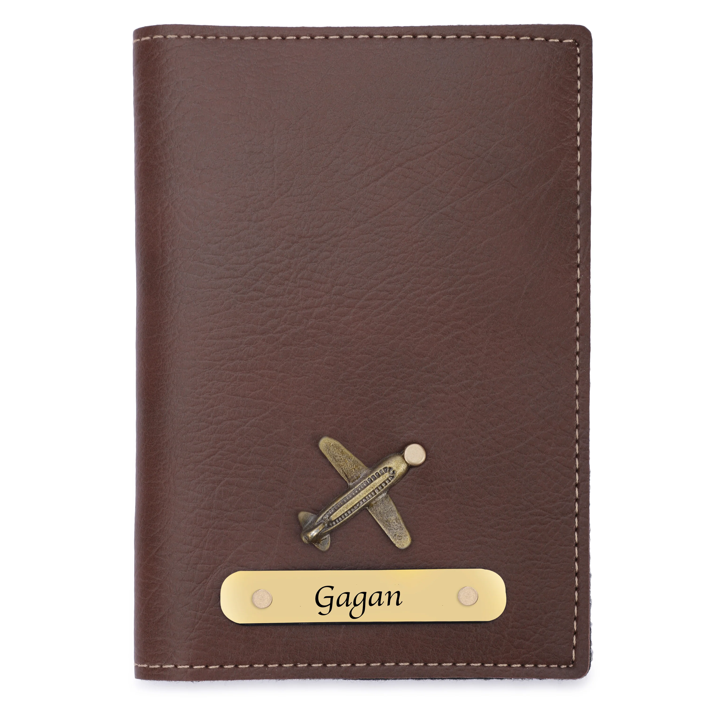 Personalized Leather Name Passport Cover with Charm For Family (Pack Of 4) - Image 11