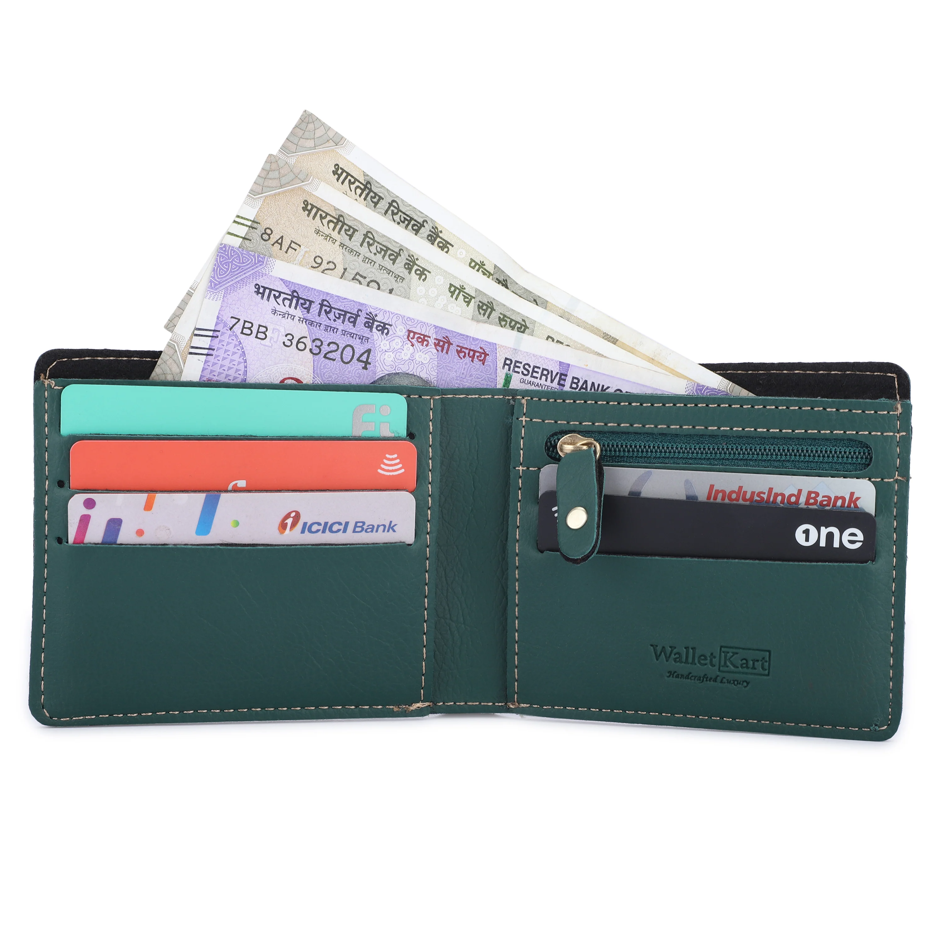 Personalised Leather Wallet for Emboss Strip With Name and Charm For Boyfriend, Husband & Father On Birthday and Anniversary - Image 5