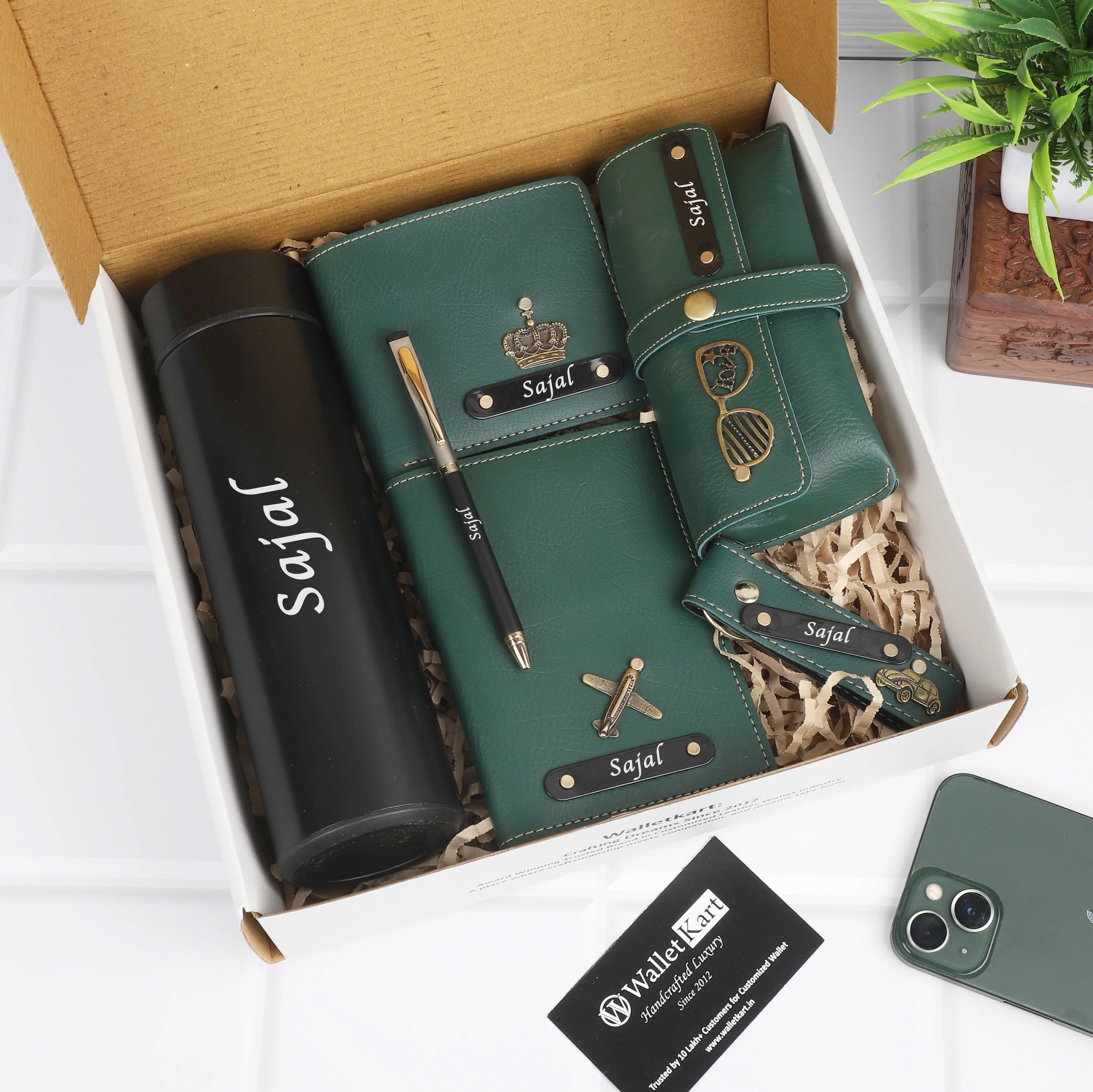 Personalised Customised 6-in-1 Leather Combo - Image 7