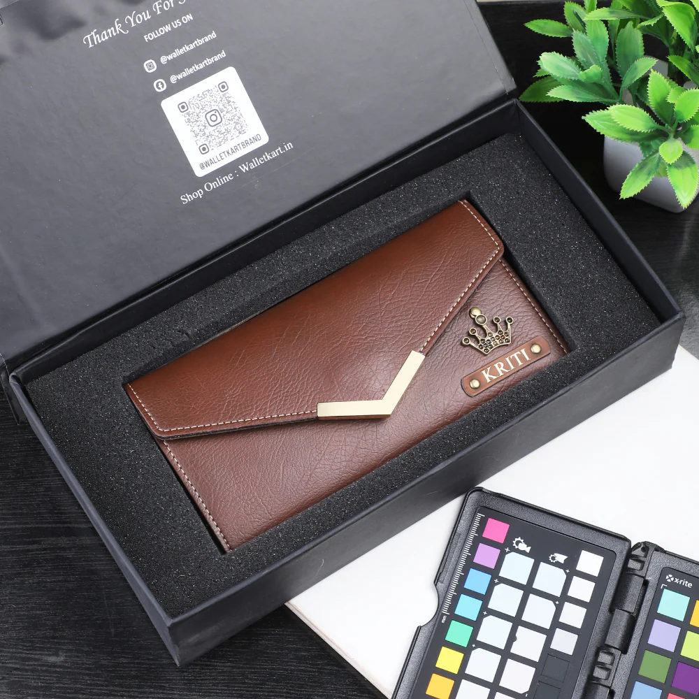 Personalized Clutch with Name & Charm | Personalized Love Gifts for Girlfriend | Best Custom Gift for Her | Romantic Gifts for Wife with Name | Gift for Wife Birthday