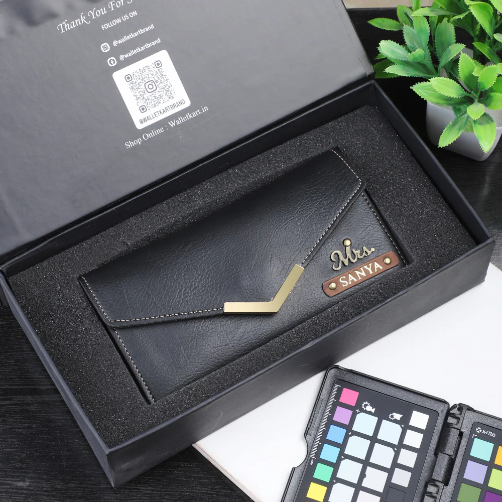 Personalized Clutch with Name & Charm | Personalized Love Gifts for Girlfriend | Best Custom Gift for Her | Romantic Gifts for Wife with Name | Gift for Wife Birthday - Image 4
