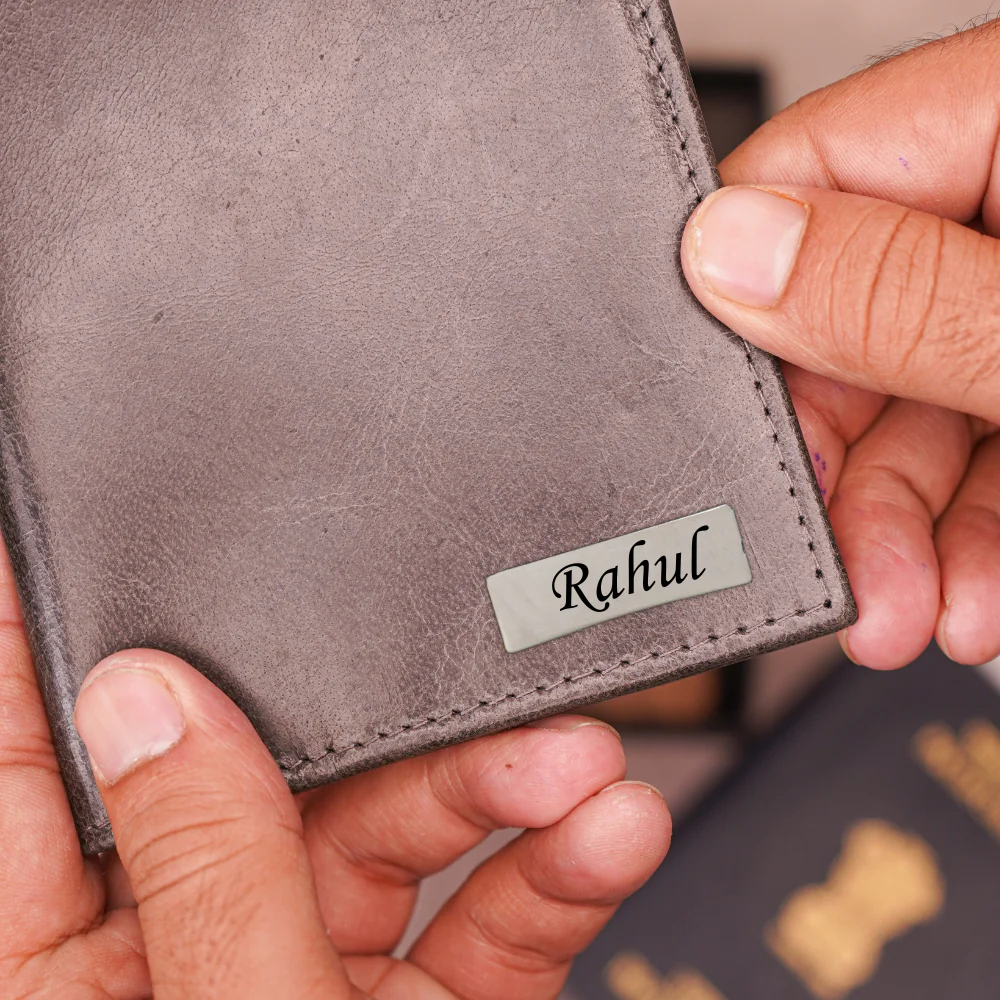 Personalized Genuine Leather Passport Cover with Name - Image 7