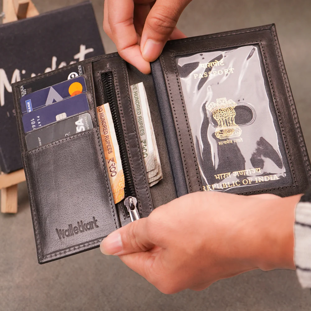 Personalized Genuine Leather Passport Cover with Name - Image 9