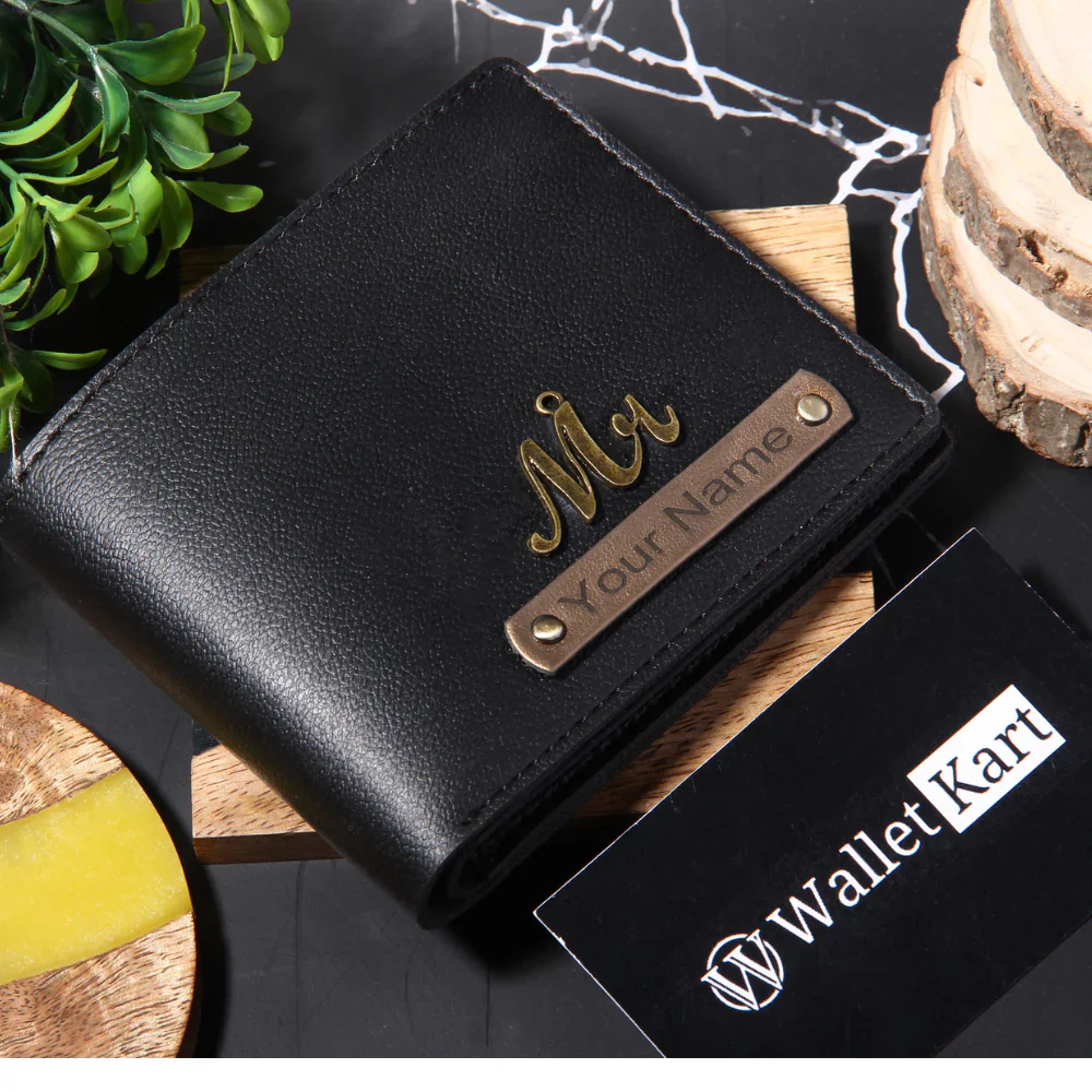 Customised Men's Wallet with Name & Charm for Boyfriend, Husband, Father & Son - Image 11