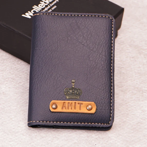 Personalized Travel Card Holder with Name & Charm for Men/Women - Image 3