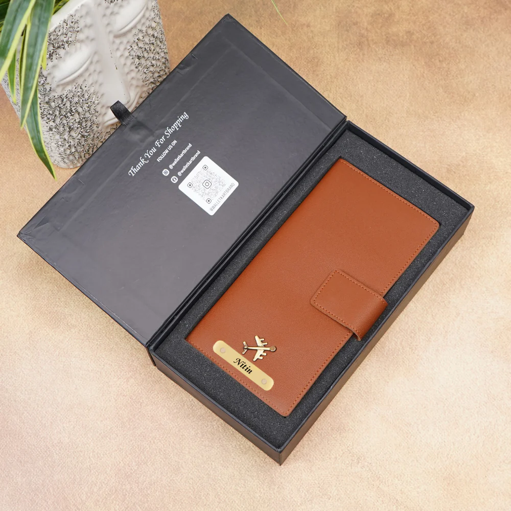 Personalized Travel Wallet with Name & Charm for Men/Women - Image 5