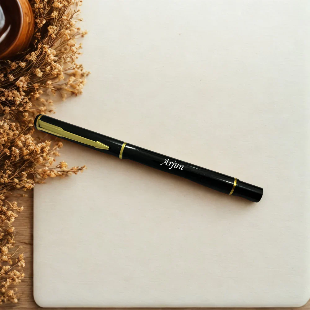Personalized Handcrafted RFID Leather Wallet & Pen | Name Engraved Wallet Gift combo for Every Occasion (STYLE ID #17) - Image 4