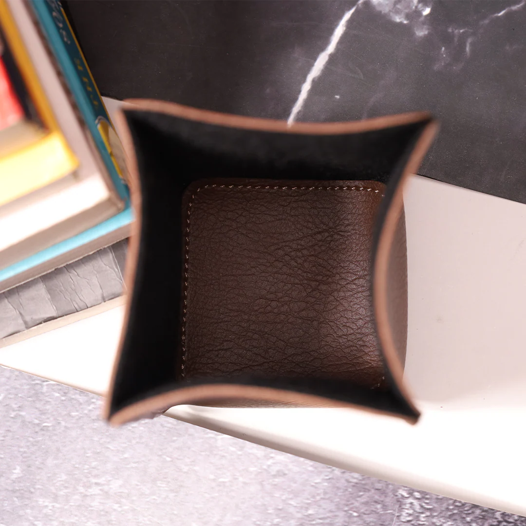 Premium Office & Desk Essential – Personalized Premium Leather Pen Holder - Image 15
