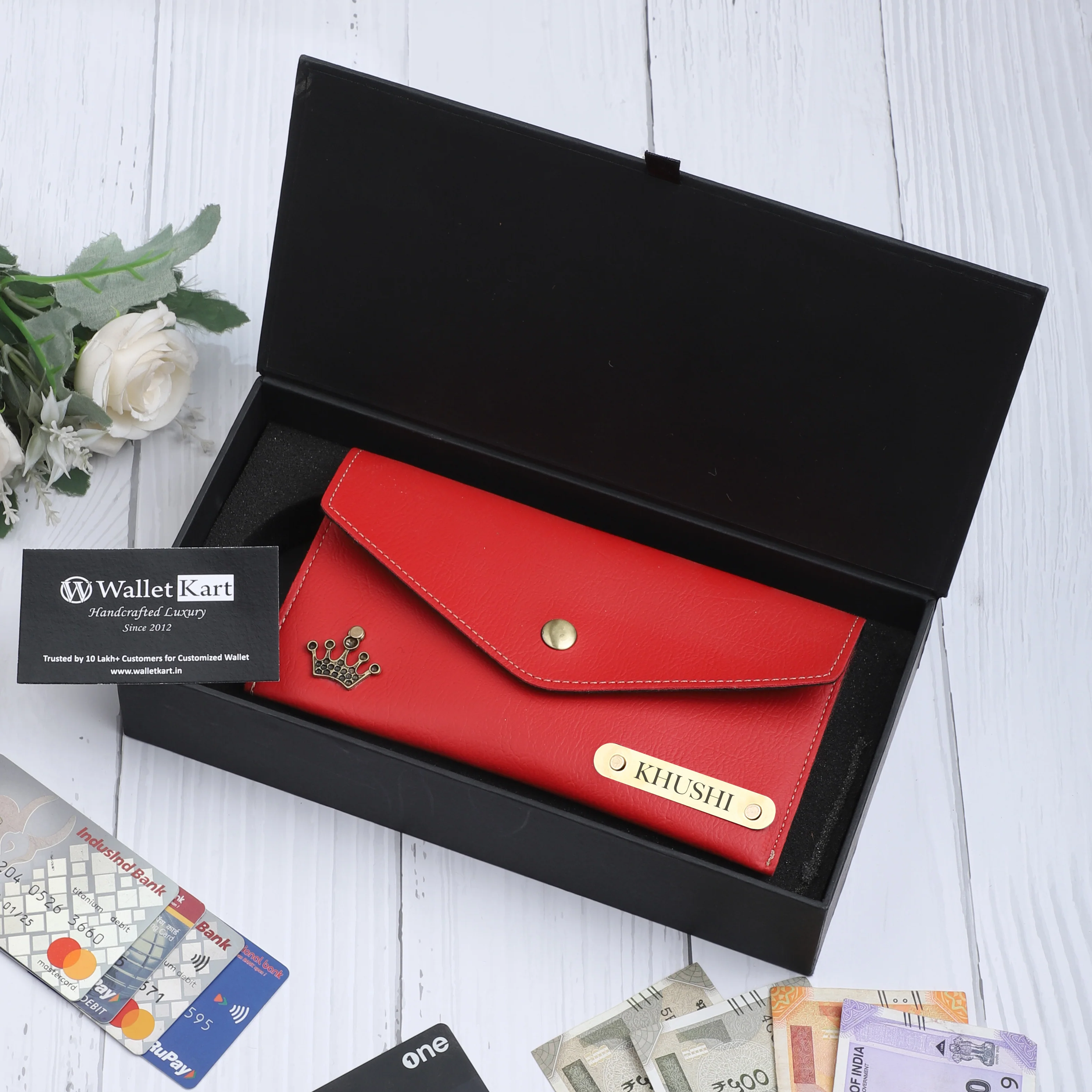 Slim & Chic Personalized Leather Clutch | Ideal Customized Gift for Her - Image 12